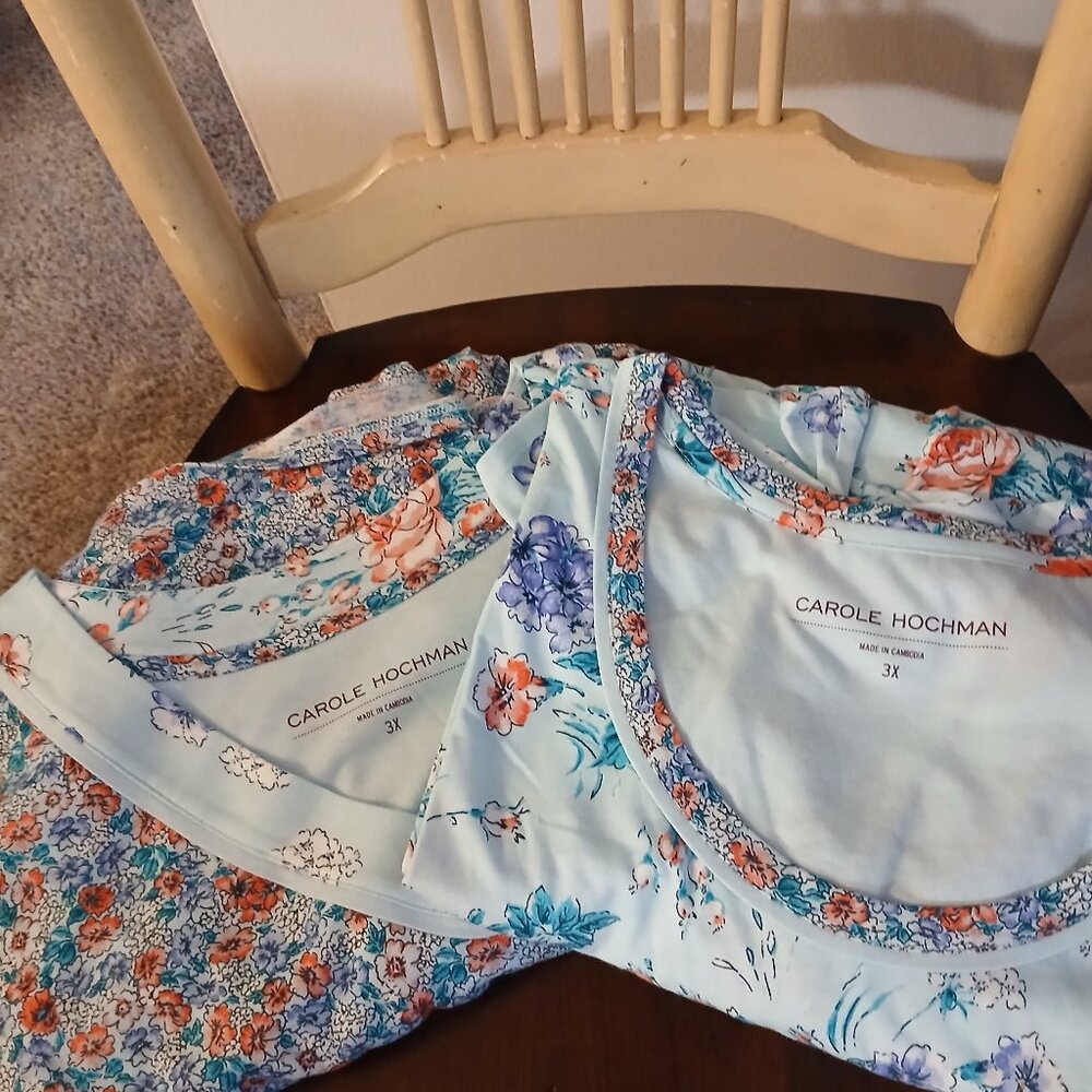 Meadow Floral Cotton New Print 2-Pack of Sleepshirts